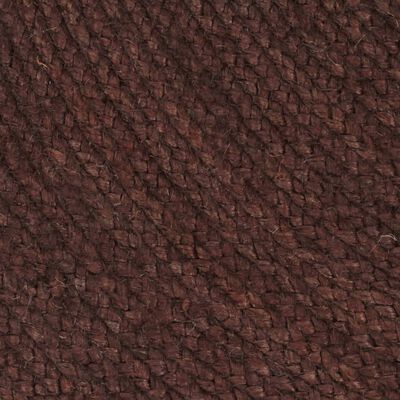 vidaXL Ručne vyrobený koberec hnedý 90 cm jutový okrúhly