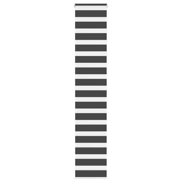 vidaXL Zebra roleta čierna 45x200 cm &scaron;&iacute;rka l&aacute;tky 40,9 cm polyester