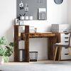 vidaXL Stôl s poličkou Dymová dub 100 x 40 x 90 cm Kompozitné drevo
