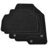vidaXL Koberec do motorov&eacute;ho vozidla Čierna l&aacute;tka