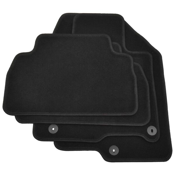 vidaXL Koberec do motorov&eacute;ho vozidla Čierna l&aacute;tka