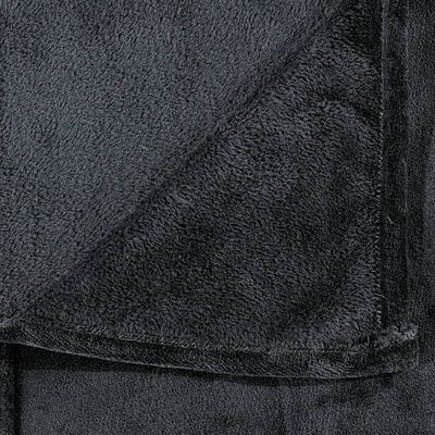 vidaXL Deka čierna 130x170 cm polyester