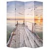 vidaXL Skladac&iacute; parav&aacute;n 160x170 cm, potlač s jazerom