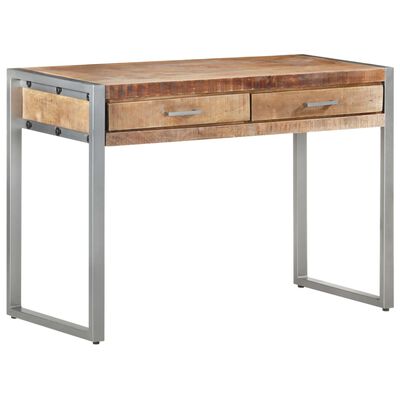 vidaXL Stôl 108x50x75 cm surové mangové drevo