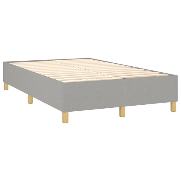 vidaXL Boxspring posteľ s matracom bledosiv&aacute; 120x200 cm l&aacute;tka