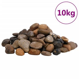 vidaXL Le&scaron;ten&eacute; kamienky 10 kg r&ocirc;znofarebn&eacute; 2-5 cm