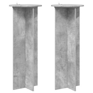 vidaXL Stojan na rastliny 2 pcs Bet&oacute;novo siv&aacute; &Oslash;40 x 100 cm