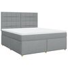 vidaXL Boxspring posteľ s matracom bledosiv&aacute; 180x200 cm l&aacute;tka