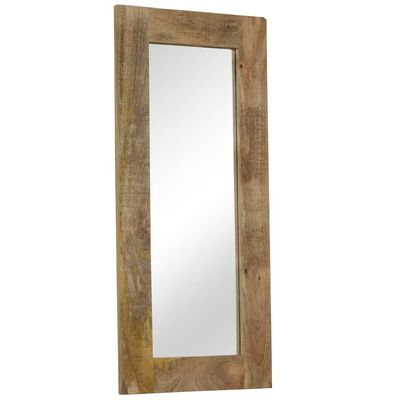 vidaXL Zrkadlo masívne mangovníkové drevo 50x110 cm