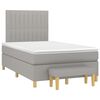 vidaXL Boxspring posteľ s matracom bledosiv&aacute; 120x200 cm l&aacute;tka