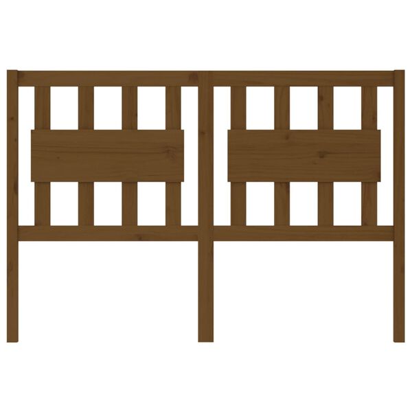 vidaXL Čelo postele medovo-hnedé 125,5x4x100 cm masívna borovica