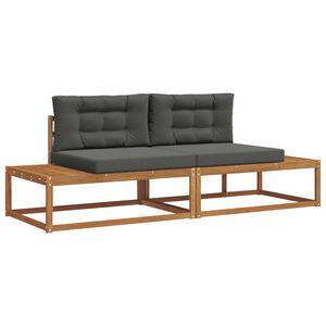 vidaXL Z&aacute;hradn&aacute; s&uacute;prava gaučov s vank&uacute;&scaron;om 2 Kus Pr&iacute;rodn&aacute; a antracitov&aacute;