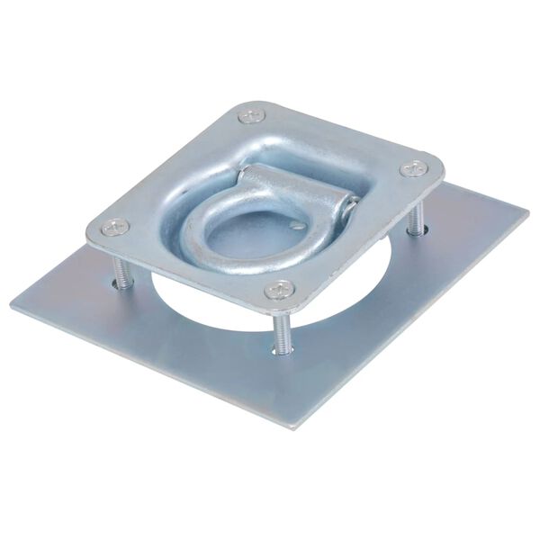 vidaXL Kotviaca miska pre pr&iacute;vesn&yacute; voz&iacute;k, 8 ks, pozinkovan&aacute; oceľ, 2000 kg