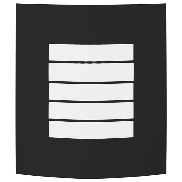 vidaXL Vonkajšie nástenné svetlá 2 pcs Čierna 23.5 x 10.5 x 26 cm