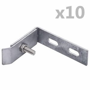 vidaXL N&aacute;stenn&yacute; konektor 10 s&aacute;d strieborn&yacute;