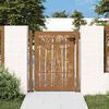 vidaXL Z&aacute;hradn&aacute; br&aacute;na 100x125 cm, corten oceľ, bambusov&yacute; dizajn