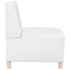 vidaXL Bezr&uacute;čkov&aacute; modul&aacute;rna sofa jednotka 2 pcs Biela 55 x 74 x 82 cm