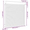 vidaXL Predokenn&aacute; roleta, hlin&iacute;k 140x150 cm, antracitov&aacute;