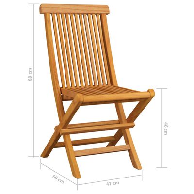 vidaXL Záhradné stoličky, béžové podložky 6 ks, tíkový masív