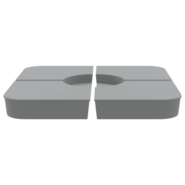 vidaXL 4-dielna Z&aacute;kladn&aacute; s&uacute;prava pre kr&iacute;žov&eacute; stojany slnečn&iacute;k 100kg PP