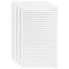 vidaXL Lamelov&eacute; dvierka na skrinku 4 ks, biele 99,3x59,4 cm, borovica