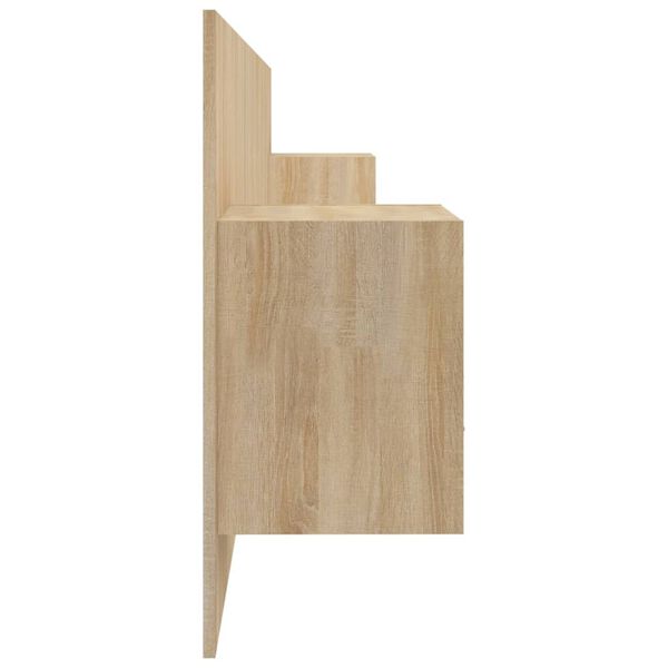 vidaXL Čelo postele so skrinkami dub sonoma spracovan&eacute; drevo