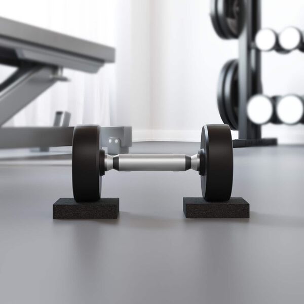 vidaXL Gumov&aacute; podložka Čierna Guma