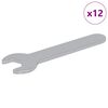 vidaXL Spanner 12 ks Strieborn&aacute; 10 mm Železo