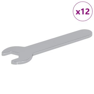 vidaXL Spanner 12 ks Strieborn&aacute; 10 mm Železo