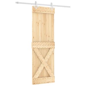 vidaXL Posuvn&eacute; dvere 70 x 210 cm Mas&iacute;vne borovicov&eacute; drevo (neupraven&eacute;)