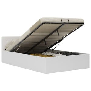 vidaXL Hydraulick&yacute; posteľn&yacute; r&aacute;m+&uacute;ložn&yacute; priestor, umel&aacute; koža 140x200 cm
