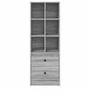 vidaXL Highboard so zásuvkou Sivý Sonoma 45,5 x 34 x 127 cm