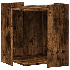 vidaXL Uzavret&yacute; box na stelivo, tmav&yacute; dub 42x42x51cm, kompozitn&eacute; drevo