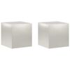 vidaXL Stojan na rastliny 2 pcs Strieborn&aacute; 40 x 40 x 40 cm Oceľ
