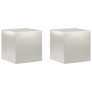 vidaXL Stojan na rastliny 2 pcs Strieborn&aacute; 40 x 40 x 40 cm Oceľ