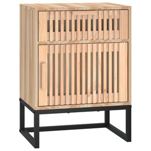 vidaXL Nočn&yacute; stol&iacute;k 40x30x55,5 cm kompozitn&eacute; drevo a železo