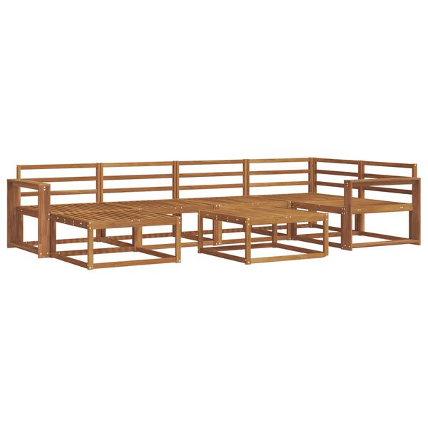 vidaXL Z&aacute;hradn&aacute; s&uacute;prava gaučov 7 pcs Pr&iacute;rodn&aacute; Pevn&eacute; ak&aacute;ciov&eacute; drevo