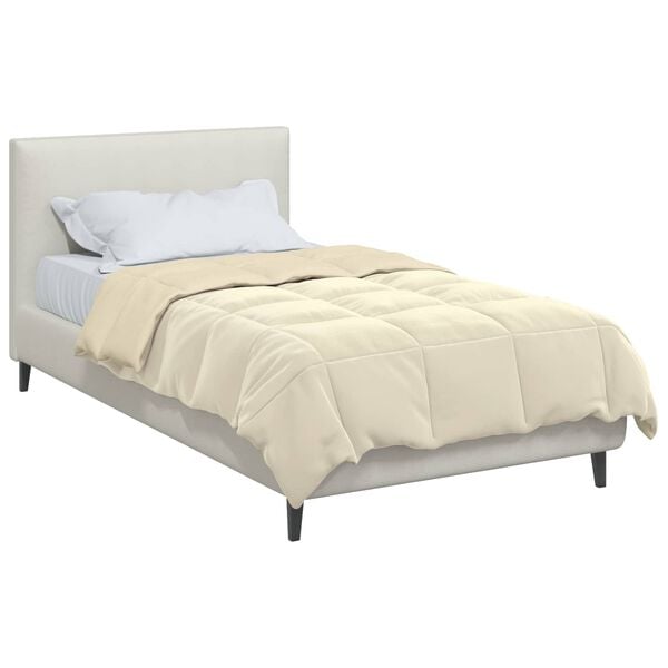 vidaXL Zimn&yacute; prehoz &Scaron;nurovan&yacute; Kr&eacute;mov&aacute; 140 x 200 cm Mikrovl&aacute;kno