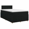 vidaXL Posteľ boxspring s matracom Čierna 120 x 190 cm L&aacute;tka