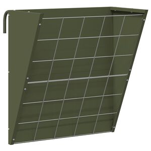 vidaXL Visac&iacute; feeder na seno Olivovo zelen&aacute; 61 x 33 x 66 cm 5 kg