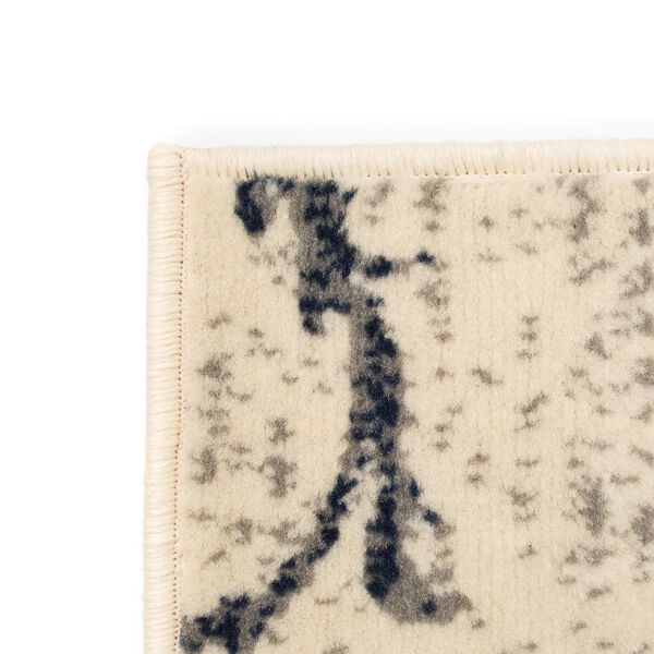 vidaXL Modern&yacute; koberec, kvetinov&yacute; dizajn, 140x200 cm, b&eacute;žovo-modr&yacute;