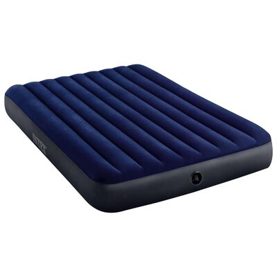 Intex Dura-Beam nafukovacia posteľ s pumpou 152x203x25 cm modrá