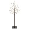 vidaXL LED vianočn&yacute; stromček Čierna 120 cm Oceľ 100 LED