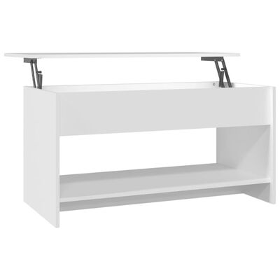 vidaXL Konferenčný stolík biely 102x50x52,5 cm spracované drevo