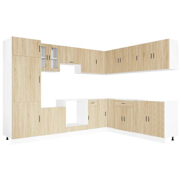 vidaXL 14-dielna sada kuchynsk&yacute;ch skriniek Porto, kompozitn&eacute; drevo