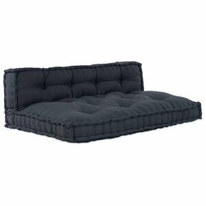 vidaXL Vank&uacute;&scaron; na paletov&yacute; gauč 2 pcs Antracitov&aacute; 120 x 80 x 38 cm