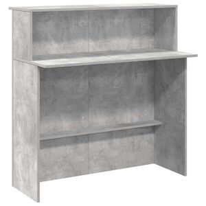 vidaXL Recepčn&yacute; st&ocirc;l bet&oacute;novo siv&yacute; 100x50x103,5 cm kompozitn&eacute; drevo