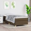 vidaXL Boxspring posteľ s matracom tmavohned&aacute; 90x190 cm l&aacute;tka