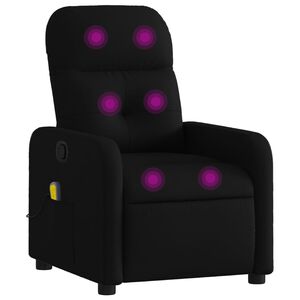 vidaXL Skl&aacute;pacie mas&aacute;žne kreslo čierne l&aacute;tkov&eacute;