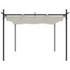 vidaXL Pergola so zaťahovacou strechou kr&eacute;mov&aacute; 295x292x230 cm
